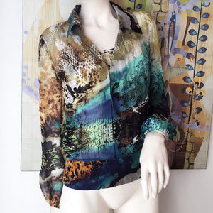 Lovely ALBERTO MAKALI 2-piece Blouse/Top Medium